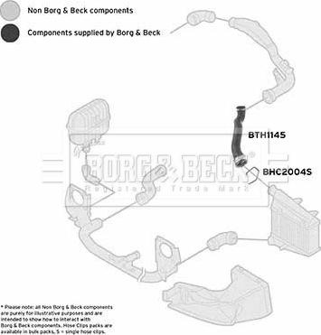 Borg & Beck BTH1145 - Трубка нагнітається повітря autozip.com.ua