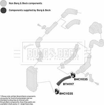 Borg & Beck BTH1117 - Трубка нагнітається повітря autozip.com.ua