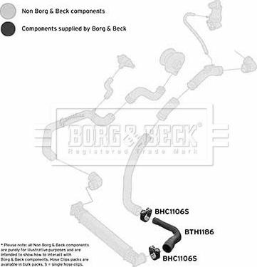 Borg & Beck BTH1186 - Трубка нагнітається повітря autozip.com.ua