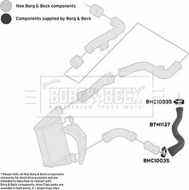 Borg & Beck BTH1137 - Трубка нагнітається повітря autozip.com.ua