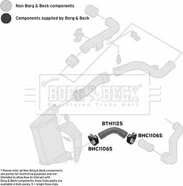 Borg & Beck BTH1125 - Трубка нагнітається повітря autozip.com.ua