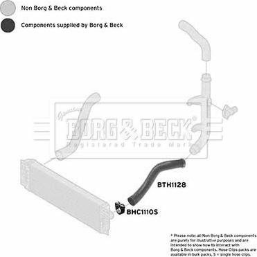 Borg & Beck BTH1128 - Трубка нагнітається повітря autozip.com.ua