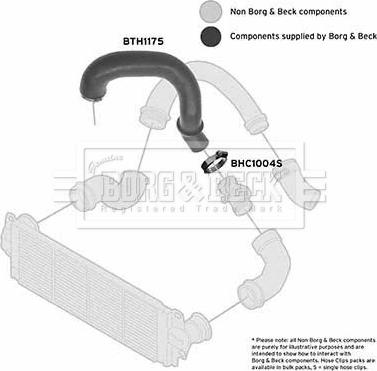 Borg & Beck BTH1175 - Трубка нагнітається повітря autozip.com.ua