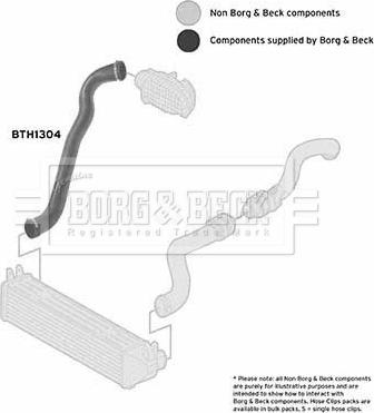 Borg & Beck BTH1304 - Трубка нагнітається повітря autozip.com.ua