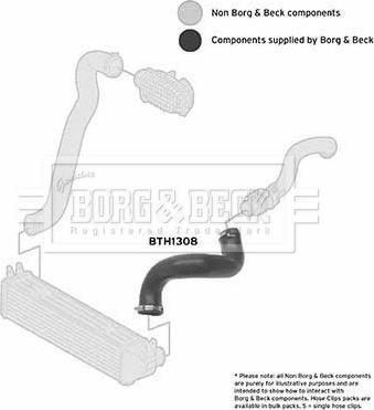 Borg & Beck BTH1308 - Трубка нагнітається повітря autozip.com.ua