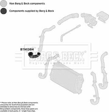 Borg & Beck BTH1384 - Трубка нагнітається повітря autozip.com.ua