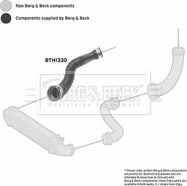 Borg & Beck BTH1330 - Трубка нагнітається повітря autozip.com.ua