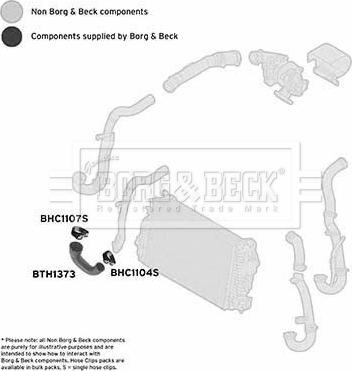 Borg & Beck BTH1373 - Трубка нагнітається повітря autozip.com.ua