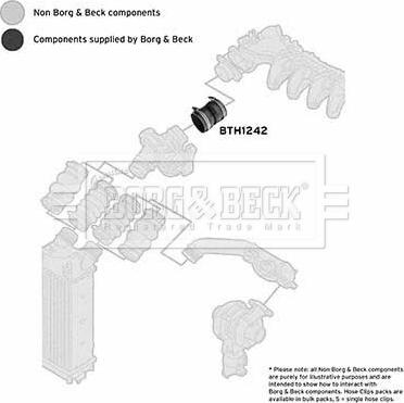 Borg & Beck BTH1242 - Трубка нагнітається повітря autozip.com.ua