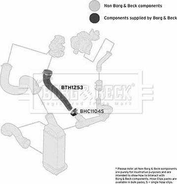 Borg & Beck BTH1253 - Трубка нагнітається повітря autozip.com.ua