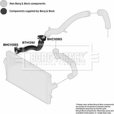 Borg & Beck BTH1261 - Трубка нагнітається повітря autozip.com.ua