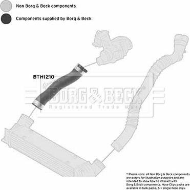 Borg & Beck BTH1210 - Трубка нагнітається повітря autozip.com.ua