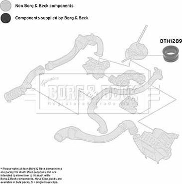 Borg & Beck BTH1289 - Трубка нагнітається повітря autozip.com.ua