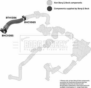 Borg & Beck BTH1286 - Трубка нагнітається повітря autozip.com.ua