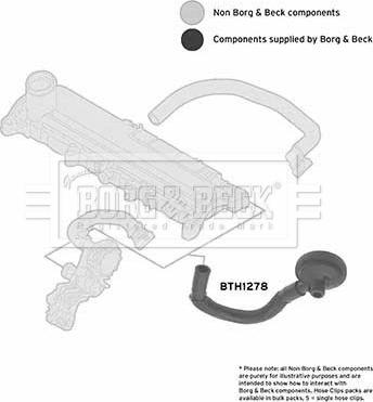 Borg & Beck BTH1278 - Трубка нагнітається повітря autozip.com.ua