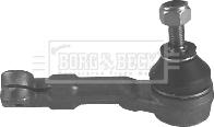 Borg & Beck BTR4516 - Наконечник рульової тяги, кульовий шарнір autozip.com.ua