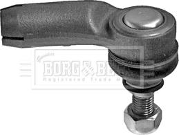 Borg & Beck BTR4575 - Наконечник рульової тяги, кульовий шарнір autozip.com.ua