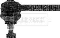 Borg & Beck BTR4252 - Наконечник рульової тяги, кульовий шарнір autozip.com.ua