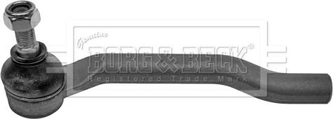 Borg & Beck BTR5553 - Наконечник рульової тяги, кульовий шарнір autozip.com.ua