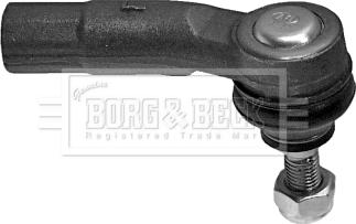 Borg & Beck BTR5160 - Наконечник рульової тяги, кульовий шарнір autozip.com.ua