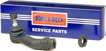 Borg & Beck BTR5366 - Наконечник рульової тяги, кульовий шарнір autozip.com.ua