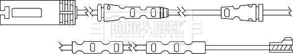 Borg & Beck BWL3059 - Сигналізатор, знос гальмівних колодок autozip.com.ua