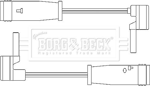 Borg & Beck BWL3050 - Сигналізатор, знос гальмівних колодок autozip.com.ua