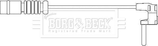 Borg & Beck BWL3002 - Сигналізатор, знос гальмівних колодок autozip.com.ua
