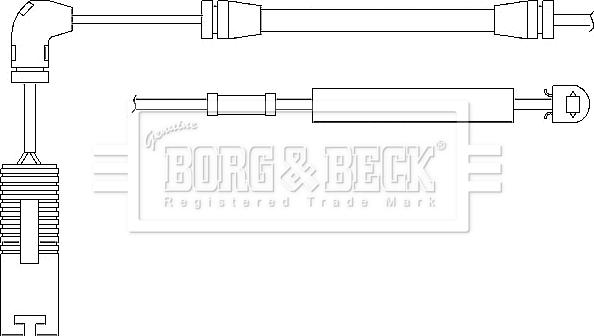 Borg & Beck BWL3019 - Сигналізатор, знос гальмівних колодок autozip.com.ua