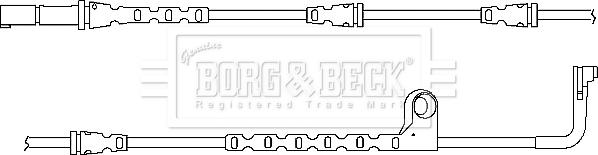 Borg & Beck BWL3034 - Сигналізатор, знос гальмівних колодок autozip.com.ua