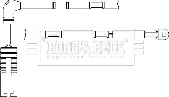 Borg & Beck BWL3036 - Сигналізатор, знос гальмівних колодок autozip.com.ua