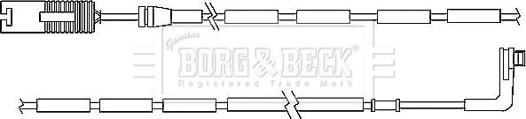 Borg & Beck BWL3037 - Сигналізатор, знос гальмівних колодок autozip.com.ua