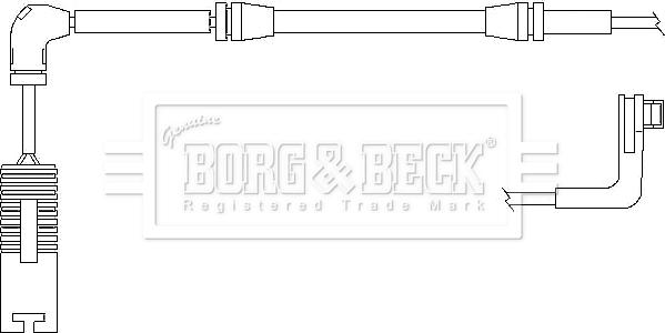 Borg & Beck BWL3025 - Сигналізатор, знос гальмівних колодок autozip.com.ua