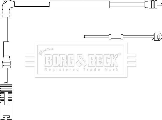Borg & Beck BWL3026 - Сигналізатор, знос гальмівних колодок autozip.com.ua