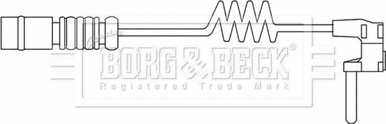 Borg & Beck BWL3195 - Сигналізатор, знос гальмівних колодок autozip.com.ua