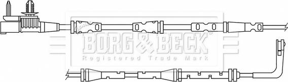 Borg & Beck BWL3190 - Сигналізатор, знос гальмівних колодок autozip.com.ua