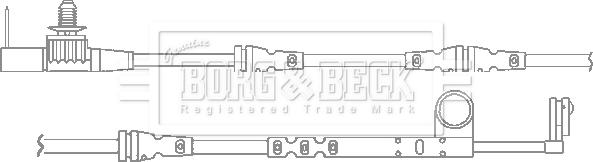 Borg & Beck BWL3119 - Сигналізатор, знос гальмівних колодок autozip.com.ua