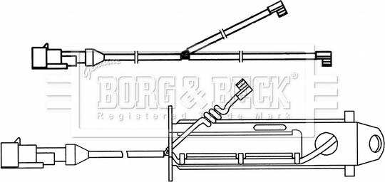 Borg & Beck BWL33096 - Сигналізатор, знос гальмівних колодок autozip.com.ua