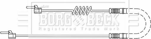 Borg & Beck BWL33092 - Сигналізатор, знос гальмівних колодок autozip.com.ua