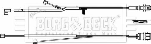 Borg & Beck BWL33085 - Сигналізатор, знос гальмівних колодок autozip.com.ua