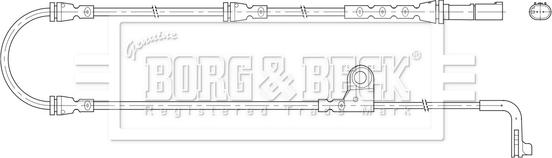 Borg & Beck BWL3206 - Сигналізатор, знос гальмівних колодок autozip.com.ua