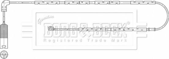 Borg & Beck BWL3208 - Сигналізатор, знос гальмівних колодок autozip.com.ua