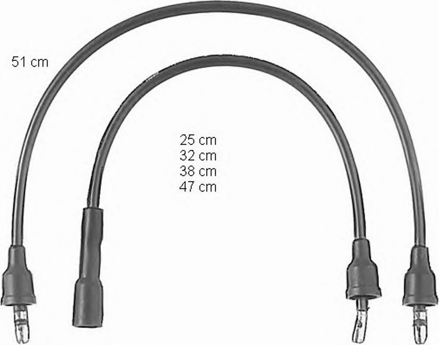 BorgWarner (BERU) 0300890579 - Комплект проводів запалювання autozip.com.ua