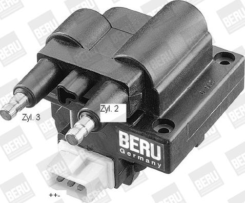 BorgWarner (BERU) ZS246 - Котушка запалювання autozip.com.ua