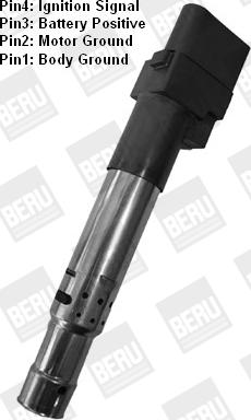 BorgWarner (BERU) ZSE044 - Котушка запалювання autozip.com.ua