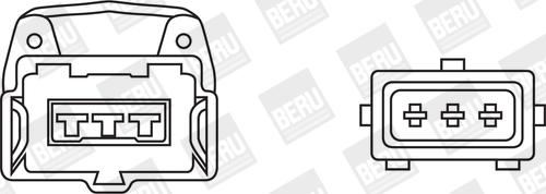 BorgWarner (BERU) ZSE007 - Котушка запалювання autozip.com.ua