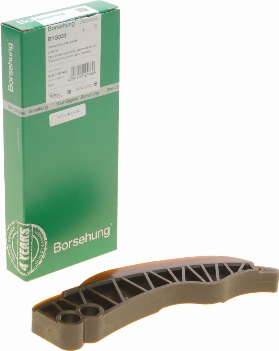 Borsehung B1G033 - Планка заспокоювача, ланцюг приводу autozip.com.ua