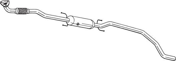 Bosal 095-581 - Сажі / частковий фільтр, система вихлопу ОГ autozip.com.ua