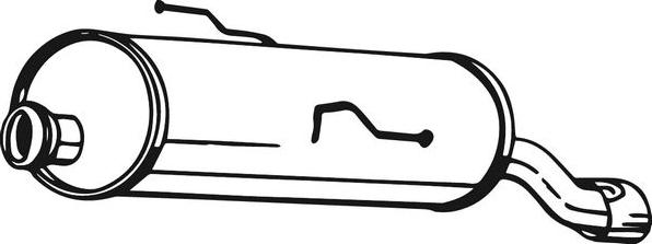 Bosal 190-359 - Глушник вихлопних газів кінцевий autozip.com.ua