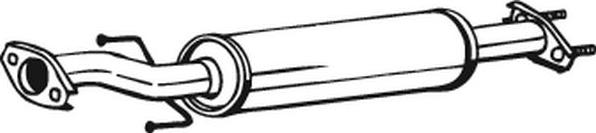 Bosal 141385 - Середній глушник вихлопних газів autozip.com.ua